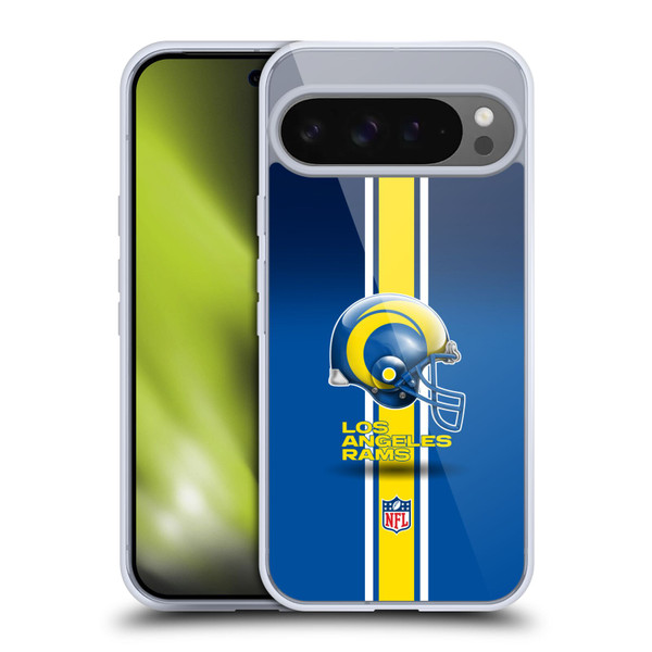 NFL Los Angeles Rams Logo Helmet Soft Gel Case for Google Pixel 9 Pro XL