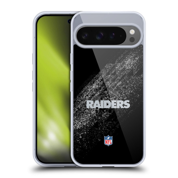 NFL Las Vegas Raiders Logo Blur Soft Gel Case for Google Pixel 9 Pro XL