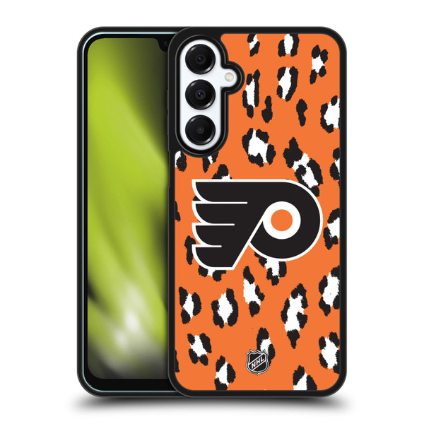 NHL Philadelphia Flyers Leopard Pattern Gel Armour Case For Samsung Galaxy A16 5G