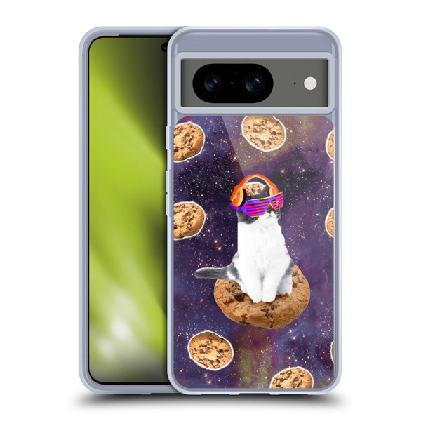 Random Galaxy Space Cat Dream Cookie Galaxy Soft Gel Case for Google Pixel 8
