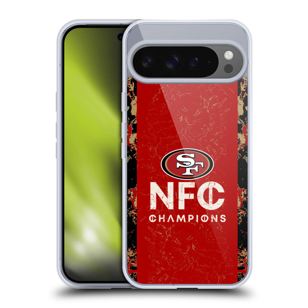 NFL 2024 Division Champions NFC Champ 49ers Soft Gel Case for Google Pixel 9 Pro XL