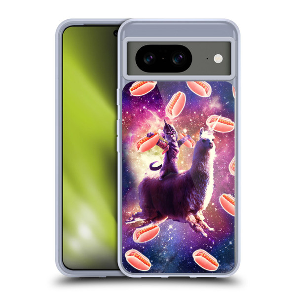 Random Galaxy Space Llama Hotdog Cat Warrior Soft Gel Case for Google Pixel 8