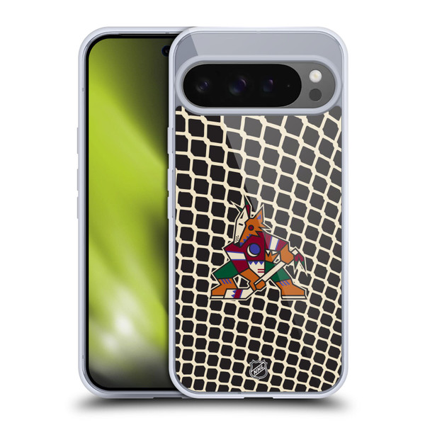 NHL Arizona Coyotes Net Pattern Soft Gel Case for Google Pixel 9 Pro XL