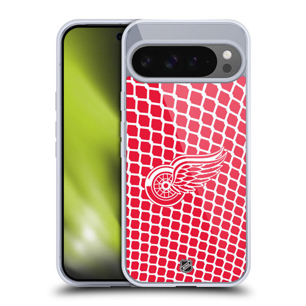 NHL Detroit Red Wings Net Pattern Soft Gel Case for Google Pixel 9 Pro XL