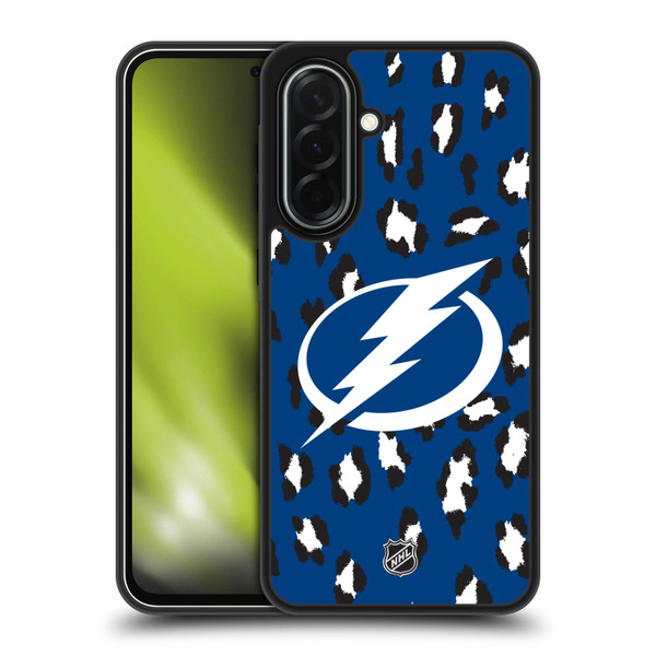 NHL Tampa Bay Lightning Leopard Pattern Gel Armour Case For Samsung Galaxy A36 5G