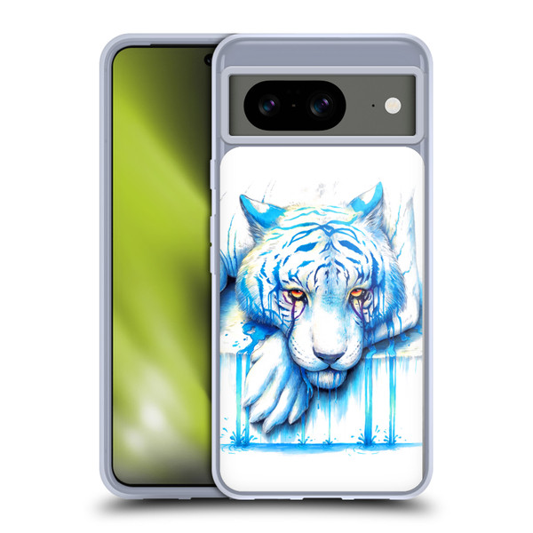 Jonas "JoJoesArt" Jödicke Big Cats Blue Tears Soft Gel Case for Google Pixel 8