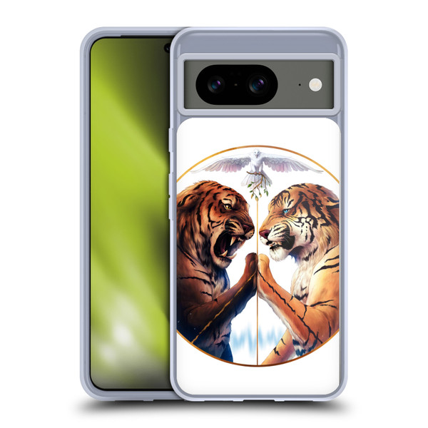 Jonas "JoJoesArt" Jödicke Big Cats Peace Soft Gel Case for Google Pixel 8