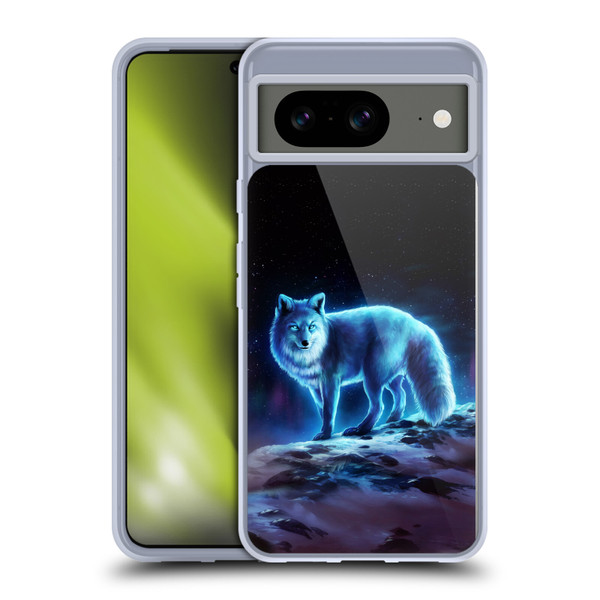 Jonas "JoJoesArt" Jödicke Wildlife Ice Fox Soft Gel Case for Google Pixel 8