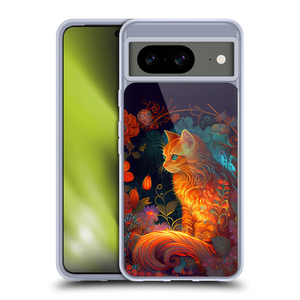 JK Stewart Art Cat Soft Gel Case for Google Pixel 8