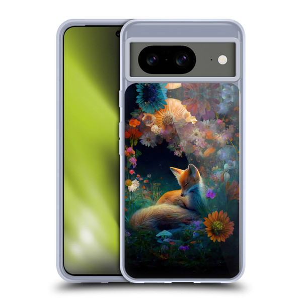 JK Stewart Art Fox Soft Gel Case for Google Pixel 8