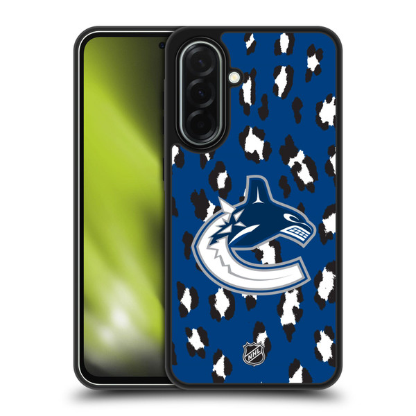 NHL Vancouver Canucks Leopard Pattern Gel Armour Case For Samsung Galaxy A36 5G