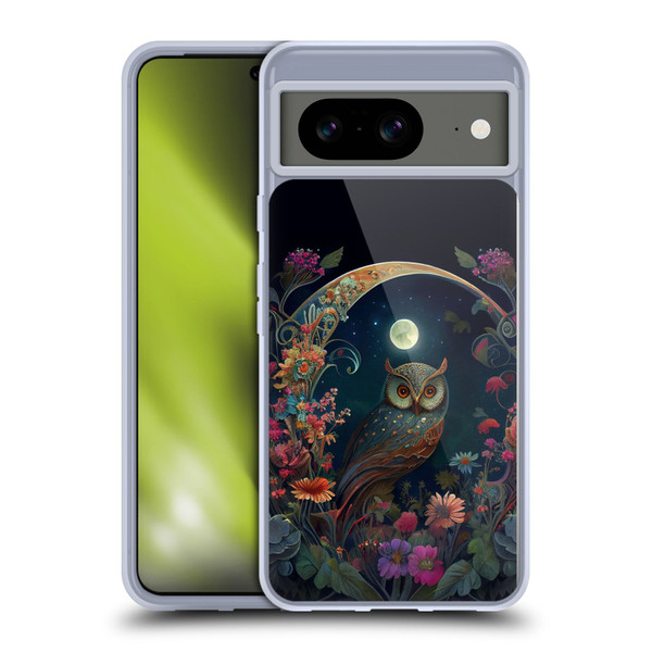 JK Stewart Key Art Owl Soft Gel Case for Google Pixel 8