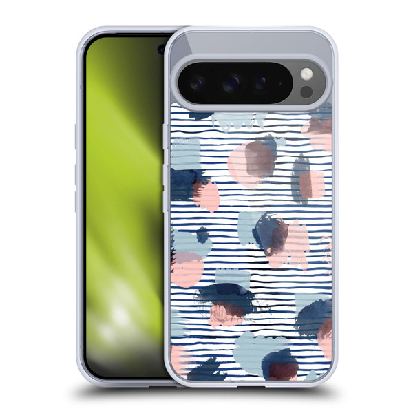 Ninola Patterns Graphic Thoughts Dots Blue Soft Gel Case for Google Pixel 9 Pro XL
