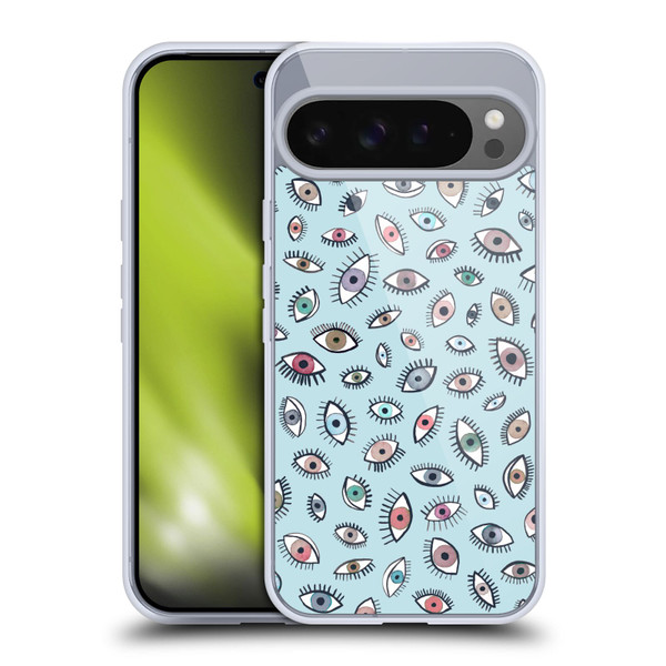 Ninola Patterns 4 Eyes Blue Soft Gel Case for Google Pixel 9 Pro XL