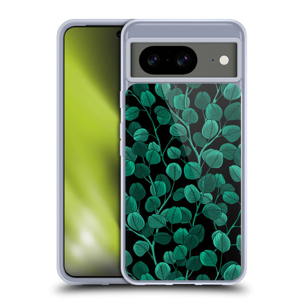 Katerina Kirilova Fruits & Foliage Patterns Eucalyptus Silver Dollar Soft Gel Case for Google Pixel 8