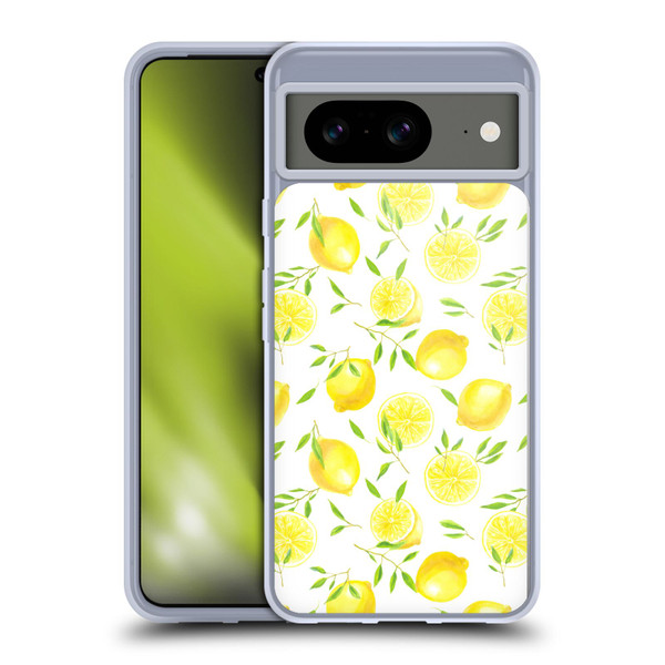 Katerina Kirilova Fruits & Foliage Patterns Lemons Soft Gel Case for Google Pixel 8