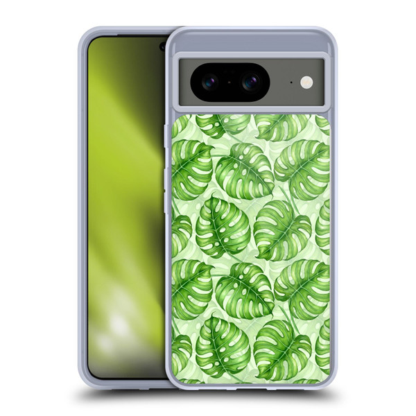 Katerina Kirilova Fruits & Foliage Patterns Monstera Soft Gel Case for Google Pixel 8