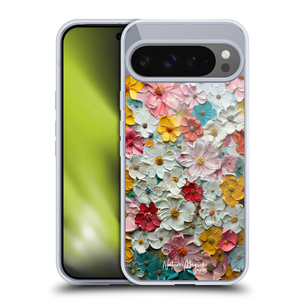 Nature Magick Paint Blobs Colorful Soft Gel Case for Google Pixel 9 Pro XL