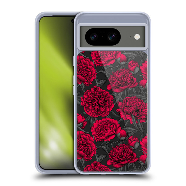 Katerina Kirilova Floral Patterns Cherry Garden Birds Soft Gel Case for Google Pixel 8