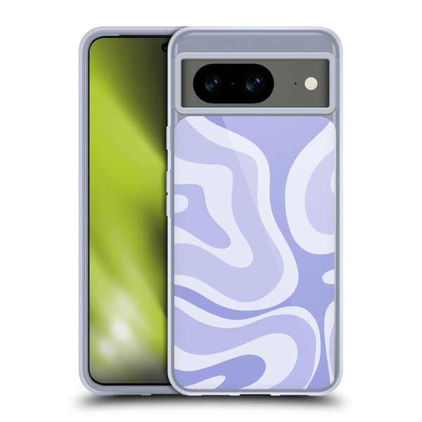Kierkegaard Design Studio Art Modern Liquid Swirl Purple Soft Gel Case for Google Pixel 8