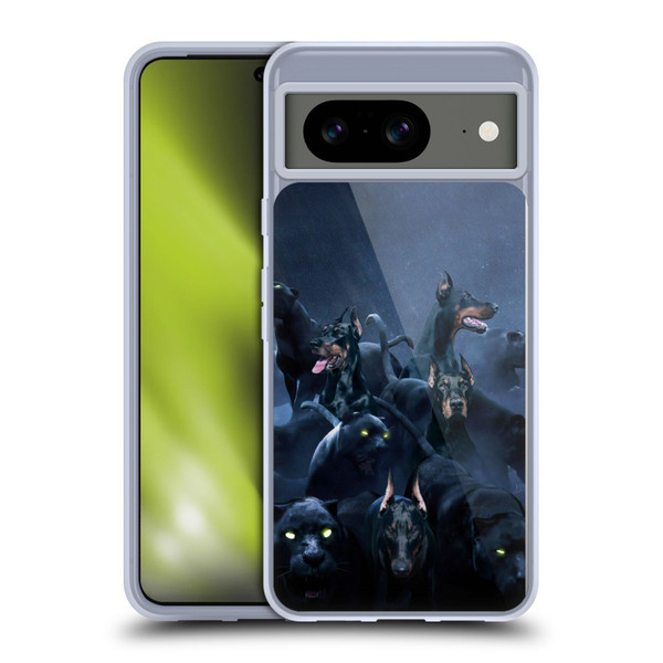 Klaudia Senator Animal Art Doberman Soft Gel Case for Google Pixel 8