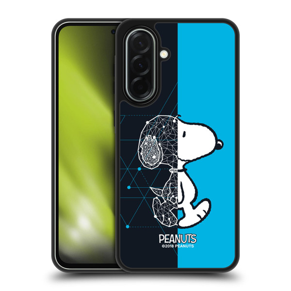 Peanuts Halfs And Laughs Snoopy Geometric Gel Armour Case For Samsung Galaxy A36 5G