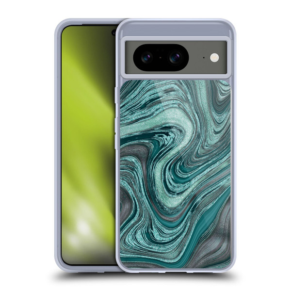 LebensArt Gemstone Marble Shiny River Soft Gel Case for Google Pixel 8