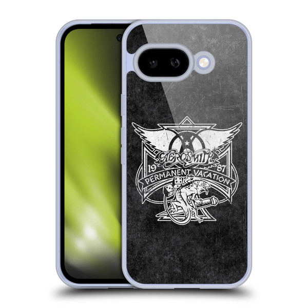 Aerosmith Black And White 1987 Permanent Vacation Soft Gel Case for Google Pixel 9A