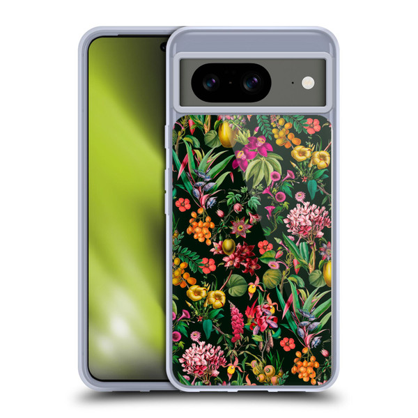 LebensArt Jungle Plants And Animals Multicolor Soft Gel Case for Google Pixel 8