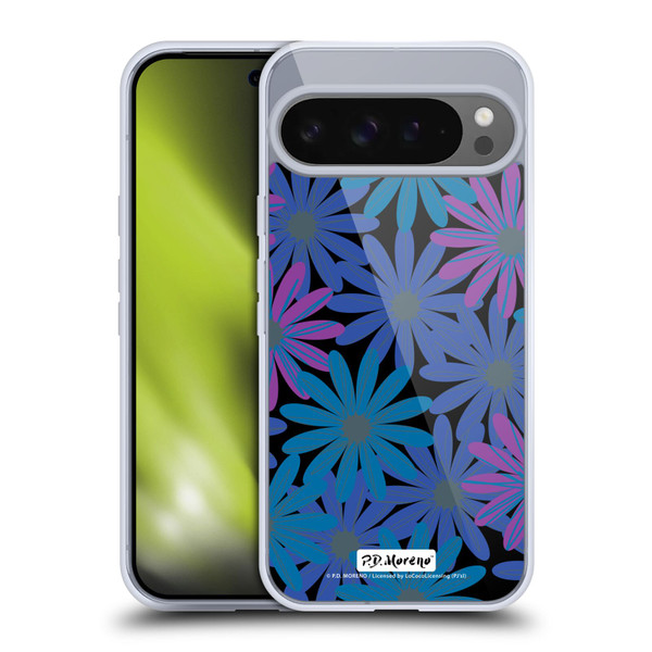 P.D. Moreno Patterns Midnight Daisies Soft Gel Case for Google Pixel 9 Pro XL