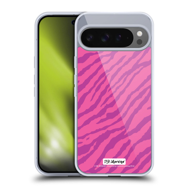 P.D. Moreno Patterns Pink Zebra Soft Gel Case for Google Pixel 9 Pro XL
