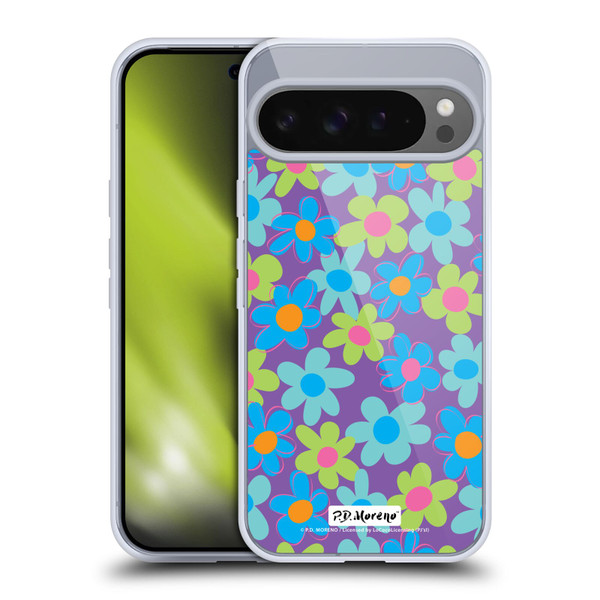 P.D. Moreno Patterns Purple Soft Gel Case for Google Pixel 9 Pro XL