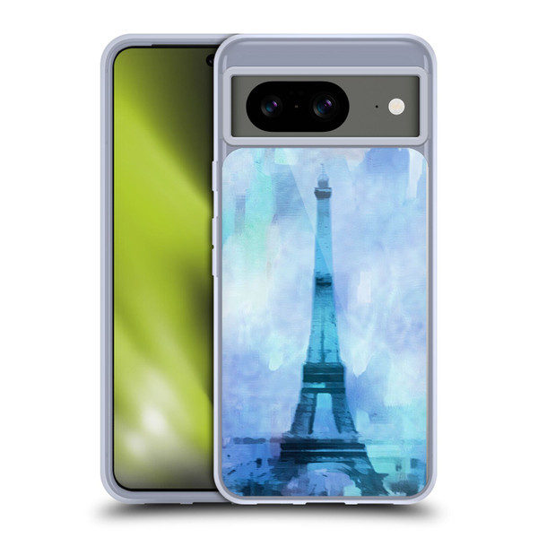 LebensArt Pastels Blue Soft Gel Case for Google Pixel 8