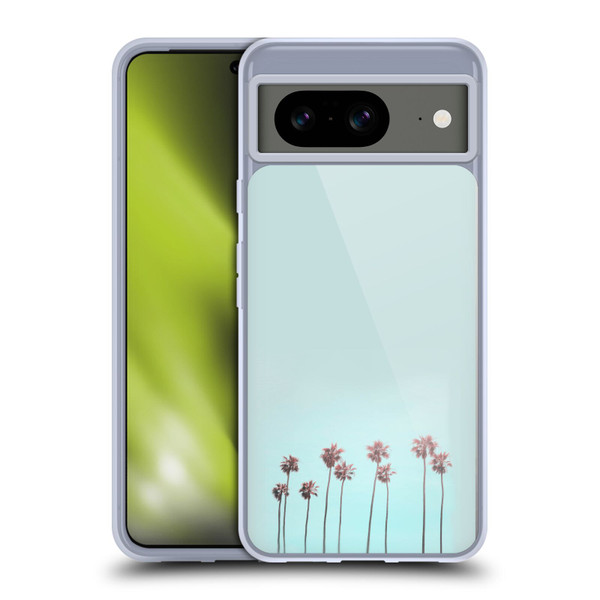 LebensArt Pastels Paradise Palm Soft Gel Case for Google Pixel 8