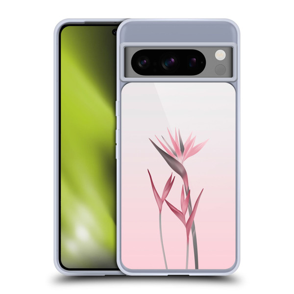 LebensArt Pastels Tropical Flower Soft Gel Case for Google Pixel 8 Pro