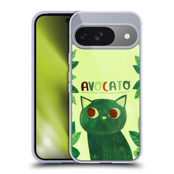 Planet Cat Puns Avocato Soft Gel Case for Google Pixel 9 / Pixel 9 Pro