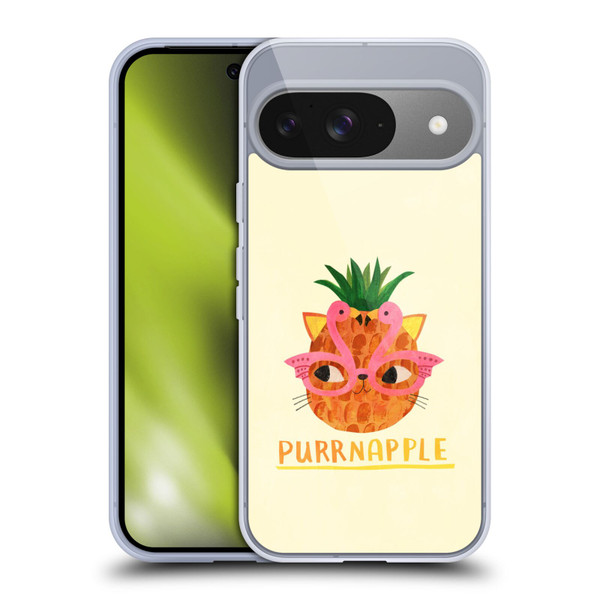 Planet Cat Puns Purrnapple Soft Gel Case for Google Pixel 9 / Pixel 9 Pro