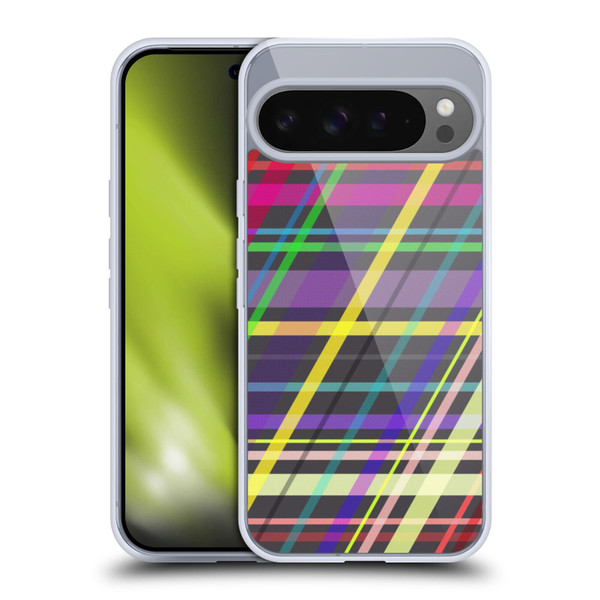 PLdesign Geometric Crossing Lines Soft Gel Case for Google Pixel 9 Pro XL