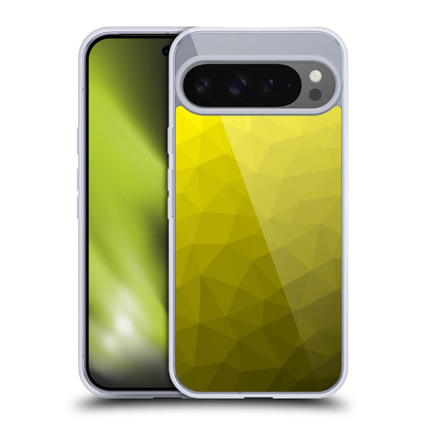 PLdesign Geometric Patterns Yellow Gradient Mesh Soft Gel Case for Google Pixel 9 Pro XL