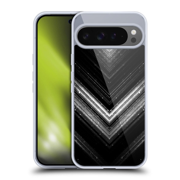 PLdesign Sparkly Metallic Silver Soft Gel Case for Google Pixel 9 Pro XL