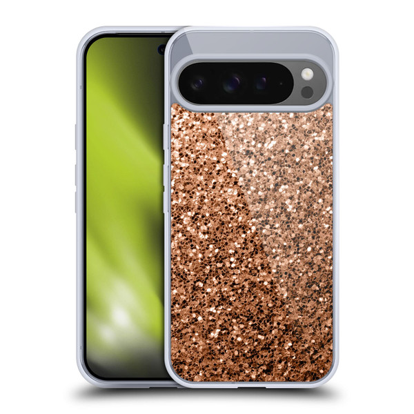 PLdesign Sparkle Prints Bronze Soft Gel Case for Google Pixel 9 Pro XL