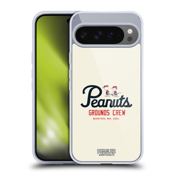 Peanuts Varsity Sports Boston Grounds Crew Soft Gel Case for Google Pixel 9 Pro XL