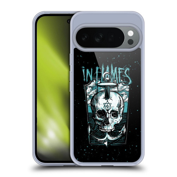 In Flames Metal Grunge Anchor Skull Soft Gel Case for Google Pixel 10