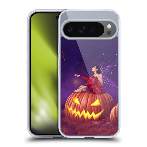 Rachel Anderson Pixies Pumpkin Soft Gel Case for Google Pixel 9 Pro XL