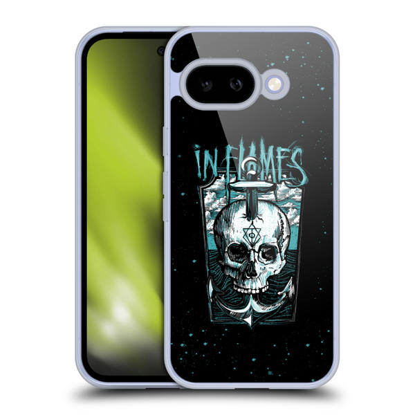 In Flames Metal Grunge Anchor Skull Soft Gel Case for Google Pixel 9A