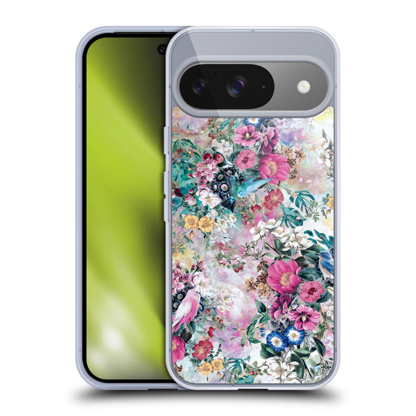 Riza Peker Florals Birds Soft Gel Case for Google Pixel 9 / Pixel 9 Pro