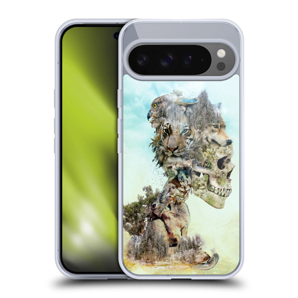 Riza Peker Skulls 5 Nature 2 Soft Gel Case for Google Pixel 9 Pro XL