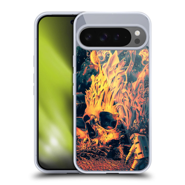 Riza Peker Skulls 9 Space Skull Soft Gel Case for Google Pixel 9 Pro XL