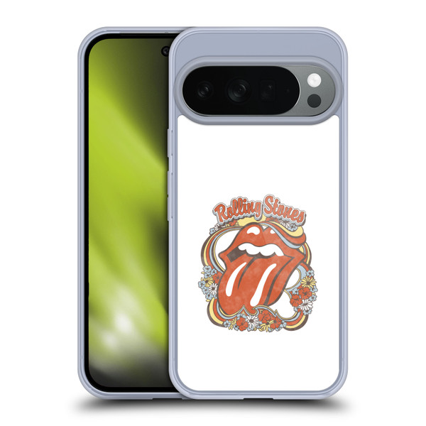 The Rolling Stones Graphics Flowers Tongue Soft Gel Case for Google Pixel 10