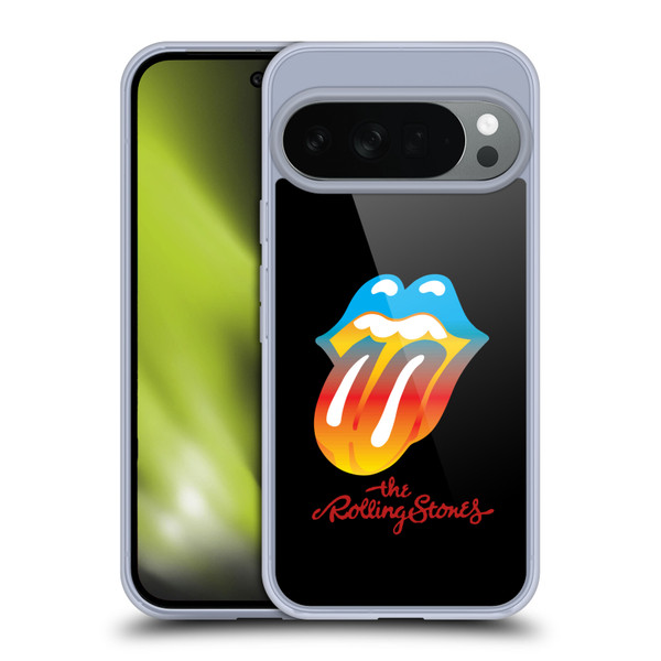 The Rolling Stones Graphics Rainbow Tongue Soft Gel Case for Google Pixel 10
